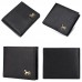 Men Horizontal Wallet Multifunctional Business Tri  fold Card Holder  Black