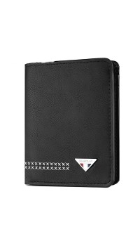 DEABOLAR Men Wallet Retro Casual Short Multi  card Holder Driver License Case  Black