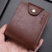 DEABOLAR Large  capacity Multi  card Slot PU Soft Leather Retro Short Wallet  Brown